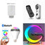 Intelligent G Shaped LED Lamp with Bluetooth Speaker & Wireless Charger