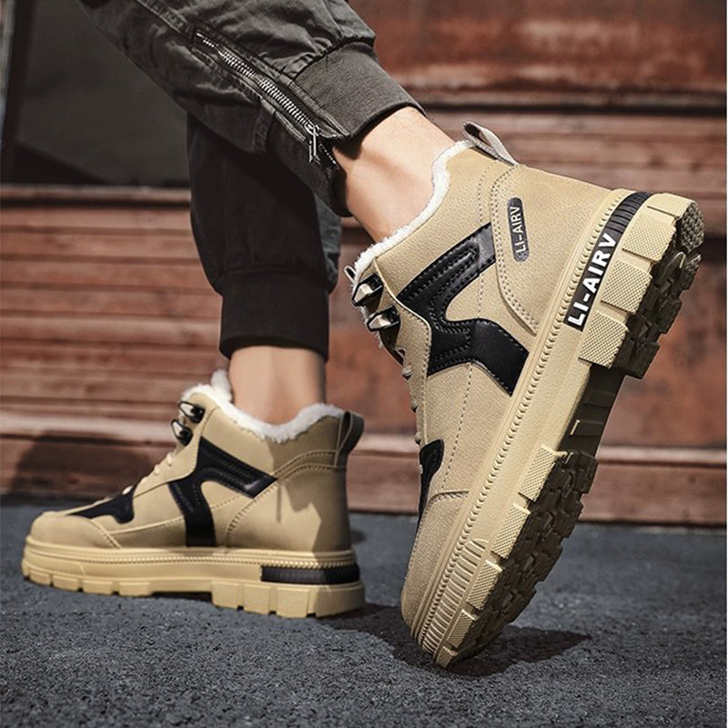 Premium Winter Velvet Ankle Boots for Men