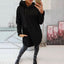 Half-High Neck Side-Zip Hoodie with Fleece-Lined Pockets