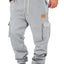 Pantalons de jogging cargo à cordon pour hommes grandes tailles