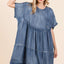 Robe Mini Surdimensionnée avec Design Boho pour Femmes