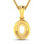 0.17 Carat Genuine White Diamond 14K Yellow Gold Pendant