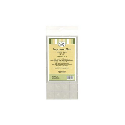 Fondant Impression Mat - Square Large - Pack of 4