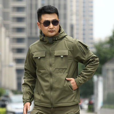 Camouflage Shell Jacket for Outdoor Sports