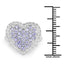 1.81 Carat Genuine Tanzanite and White Topaz Sterling Silver Ring