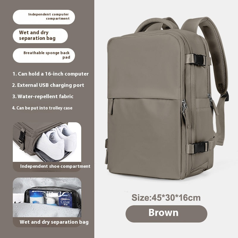 Mochila Expandible Premium para Viajes y Negocios