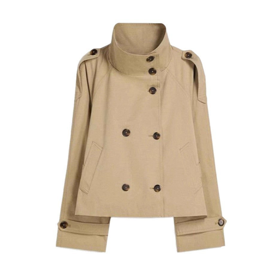 Abrigo Trench de Mujer con Botones y Cintura Ajustable