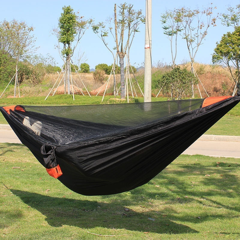 Portable Double Hammock - Durable Nylon for Outdoor Relaxation