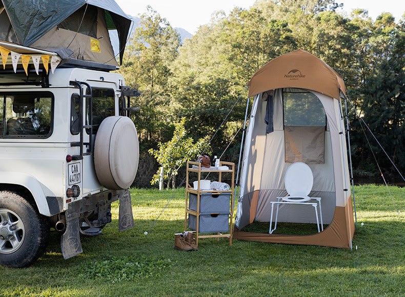Single Person Portable Changing Shed for Outdoor Use