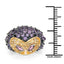 2.01 Carat Genuine Rhodolite and Amethyst Sterling Silver Ring