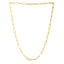 Collier en chaîne en papier clip long en or jaune 14 carats
