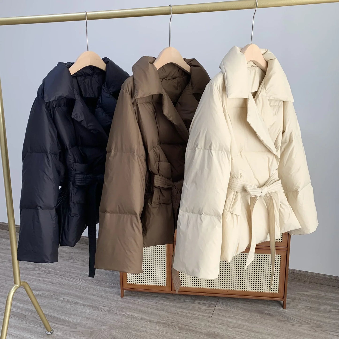 Veste Puffer Chaude Ajustée pour Femmes