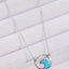 Collier Pendentif Vague en Opale