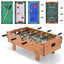 4-in-1 Combo Game Table Set with Foosball, Billiards, and Hockey