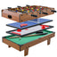4-in-1 Combo Game Table Set with Foosball, Billiards, and Hockey
