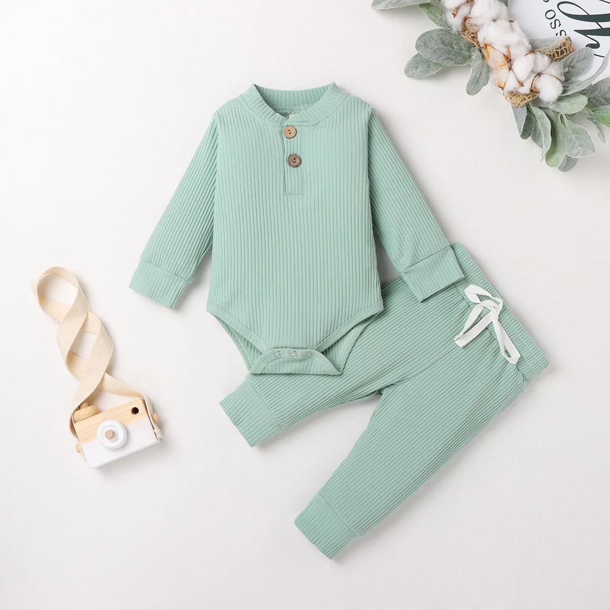 Conjunto de Punto Acogedor para Bebé Otoño