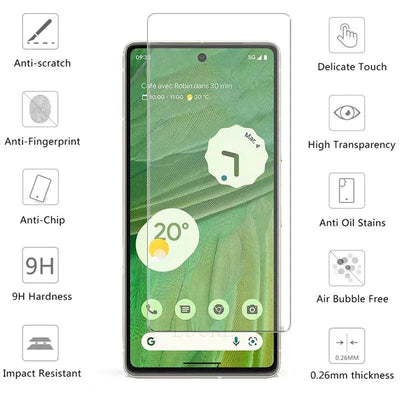 PixelGuard 4-Pack Tempered Glass Screen Protectors for Google Pixel