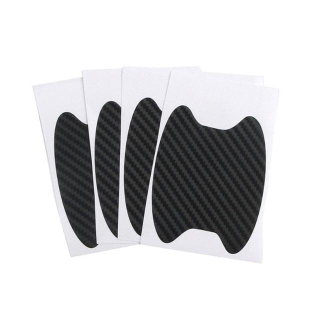 4pcs Universal Carbon Fiber Auto Door Handle Stickers