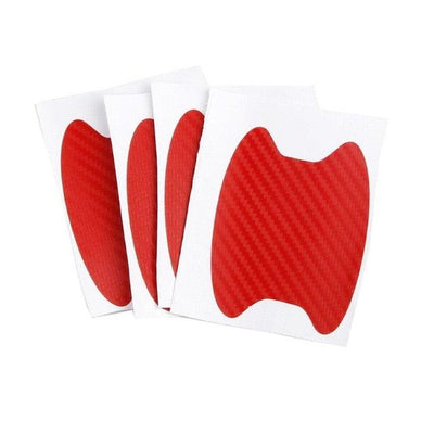 4pcs Universal Carbon Fiber Auto Door Handle Stickers