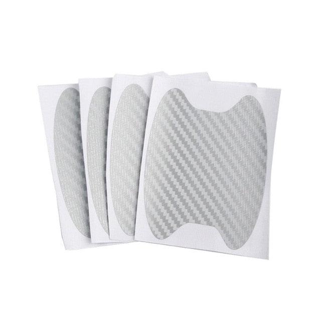 4pcs Universal Carbon Fiber Auto Door Handle Stickers
