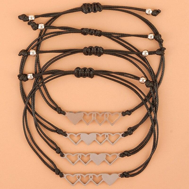 Ensemble de Bracelets Sœurs au Cœur Charismatique - Meilleure Amitié Pour Toujours