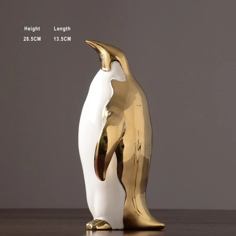 Elegant Penguin Figurine for Home Decor