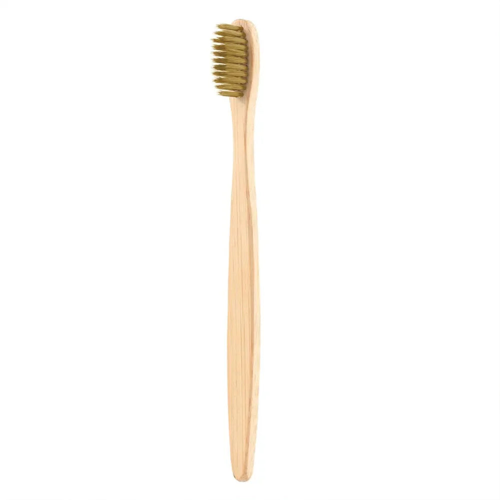 Brosse à dents en bambou naturel avec poils doux