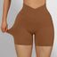 Shorts de Yoga Sin Costuras de Cintura Alta para Mujeres