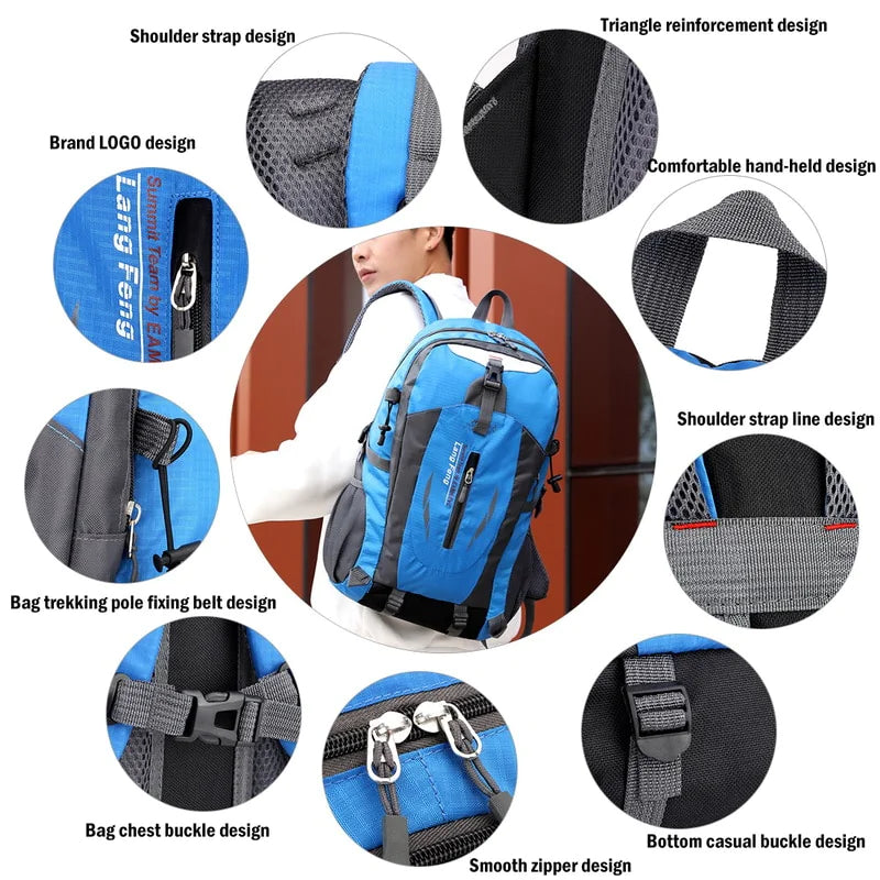 Mochila de Viaje Premium de 40L para Hombres y Mujeres