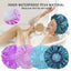 Premium Reusable Shower Caps for Women - 4 Pack