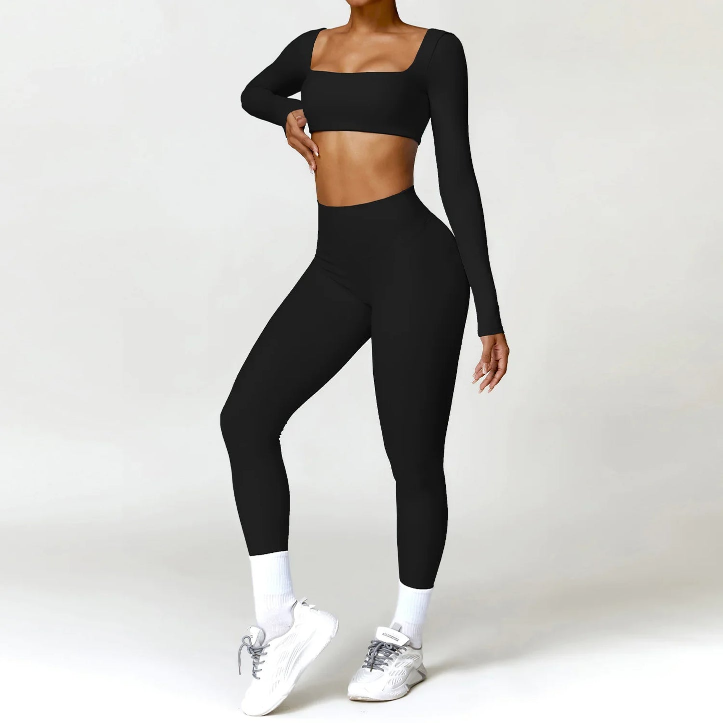 Traje de Yoga Ajustado Nude de Invierno