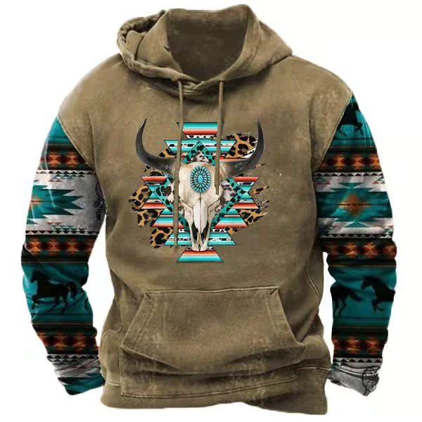 Sudadera deportiva de impresión digital para hombre