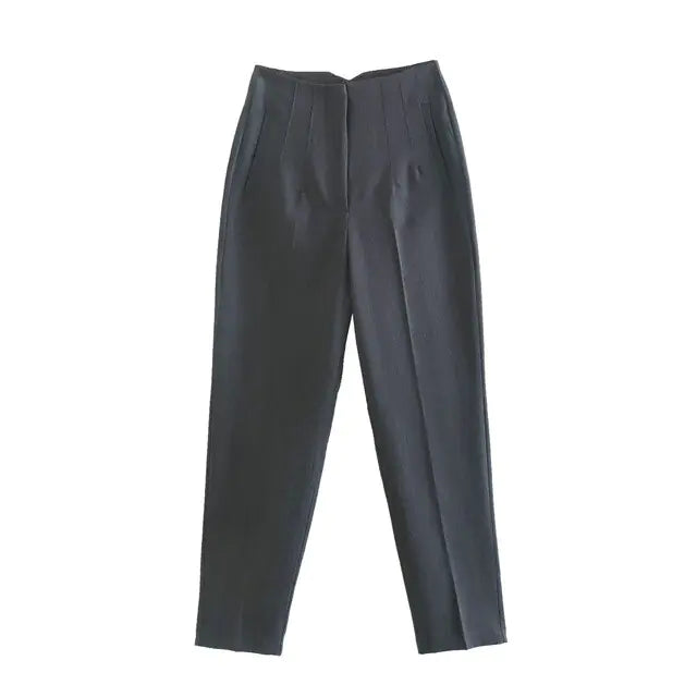 Pantalons Droits Chic pour Femme de Bureau