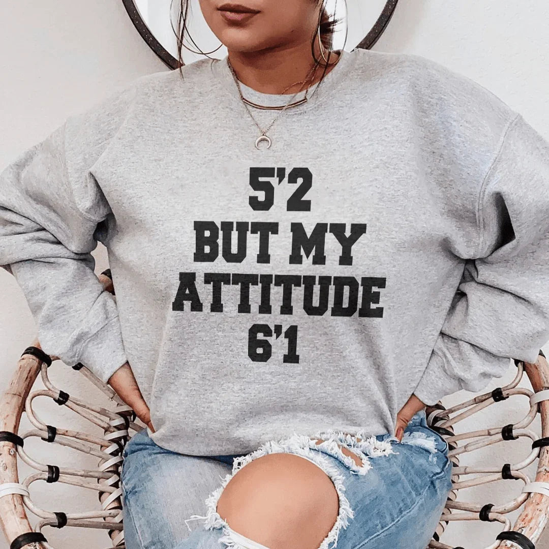 Sudadera de 1,57 m pero con actitud de 1,85 m