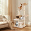 Árbol para gatos de 5 capas con postes de rascado de sisal - Beige