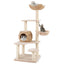 Árbol para gatos de 5 capas con postes de rascado de sisal - Beige