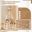 Árbol para gatos de 5 capas con postes de rascado de sisal - Beige