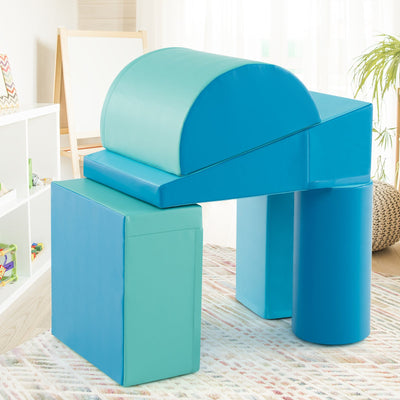 5-Piece Kids Climb and Crawl Activity Playset - Navy