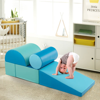 5-Piece Kids Climb and Crawl Activity Playset - Navy