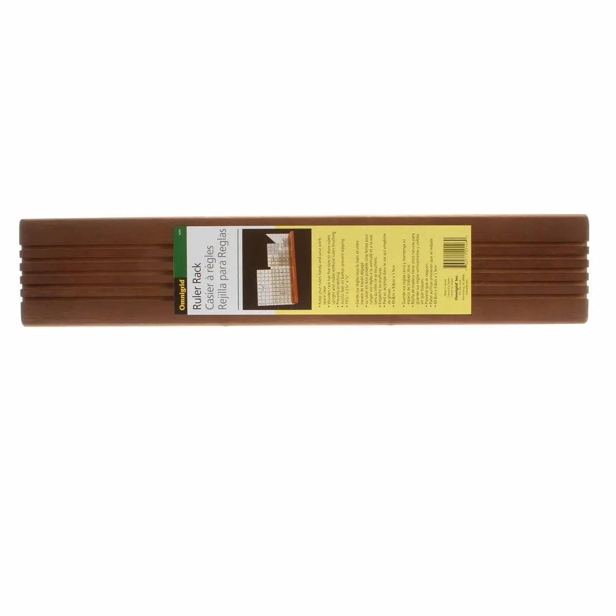 Support à règles en bois à 5 emplacements pour l'organisation des loisirs créatifs