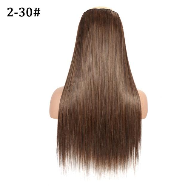 5 Clip In Hair Extensions - Heat Resistant Wavy Synthetic Hairpieces