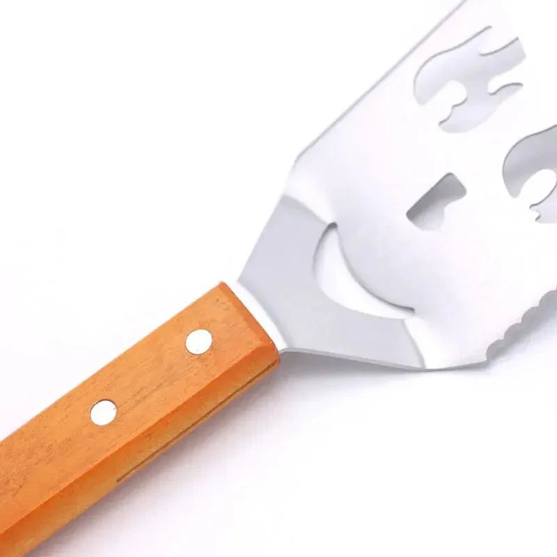 Outil de BBQ en acier inoxydable 5-en-1 pour les passionnés de grillades