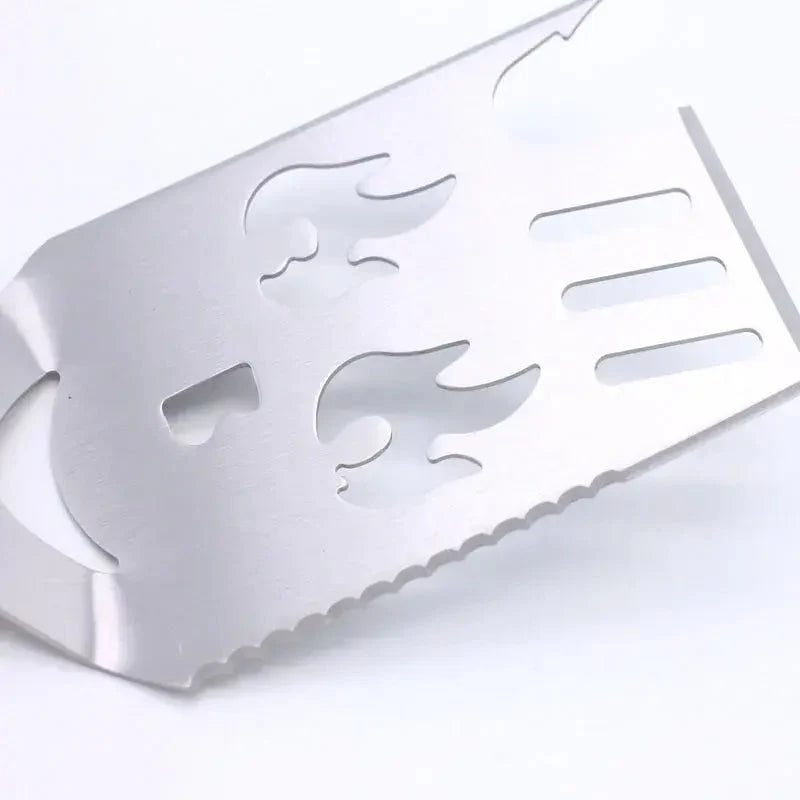 Outil de BBQ en acier inoxydable 5-en-1 pour les passionnés de grillades