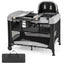 5-in-1 Portable Baby Playard with Cradle and Storage Basket - Black