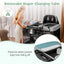 5-in-1 Portable Baby Playard with Cradle and Storage Basket - Black