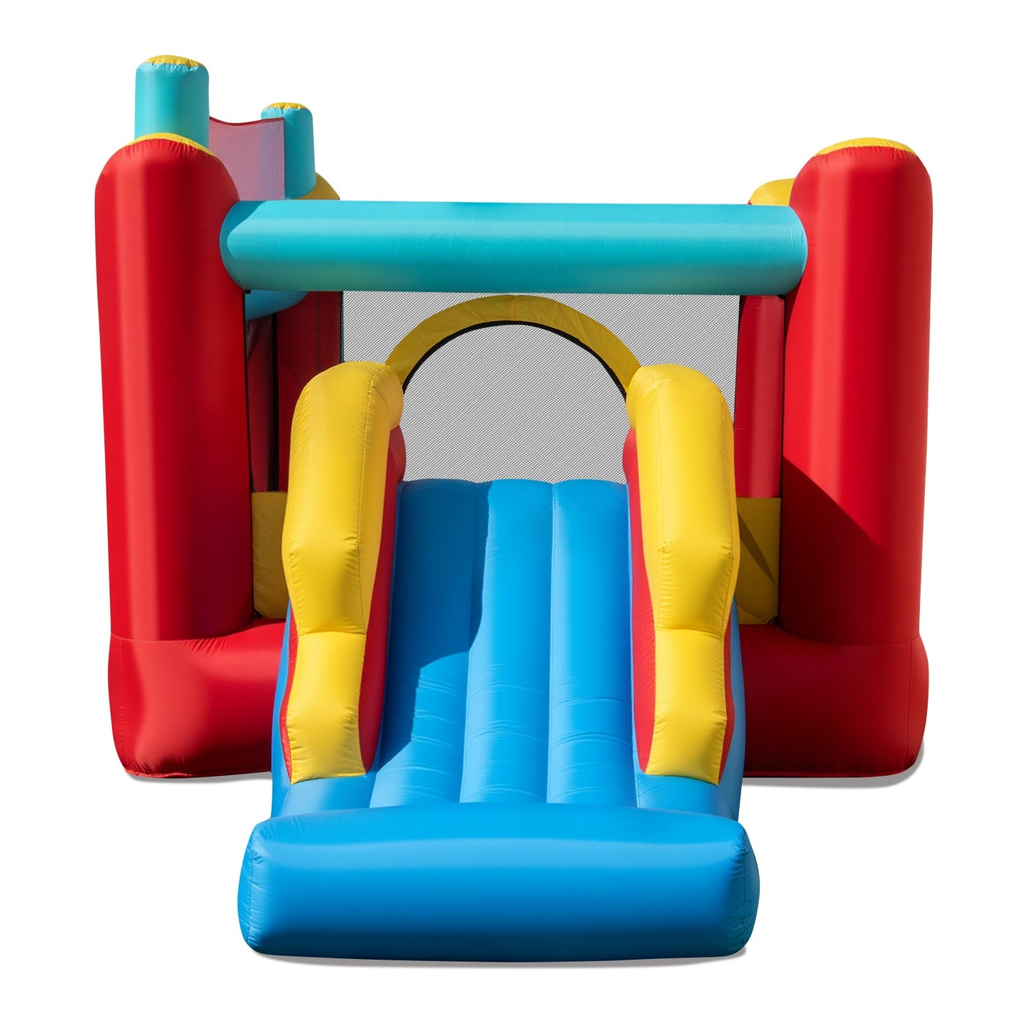 5-in-1 Ice Cream Inflatable Bounce House with Ball Pit & Slide