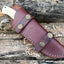 Premium Custom Damascus Bushcraft Knife with Camel Bone Handle - Korvel