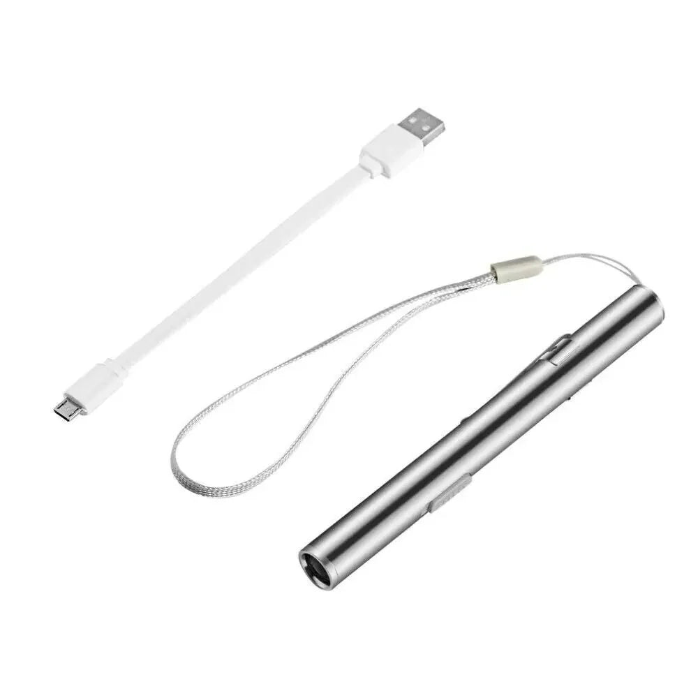 Lampe de poche tactique mini LED rechargeable USB de 5"