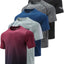 5 Pack Men’s Active Quick Dry Crew Neck T-Shirts