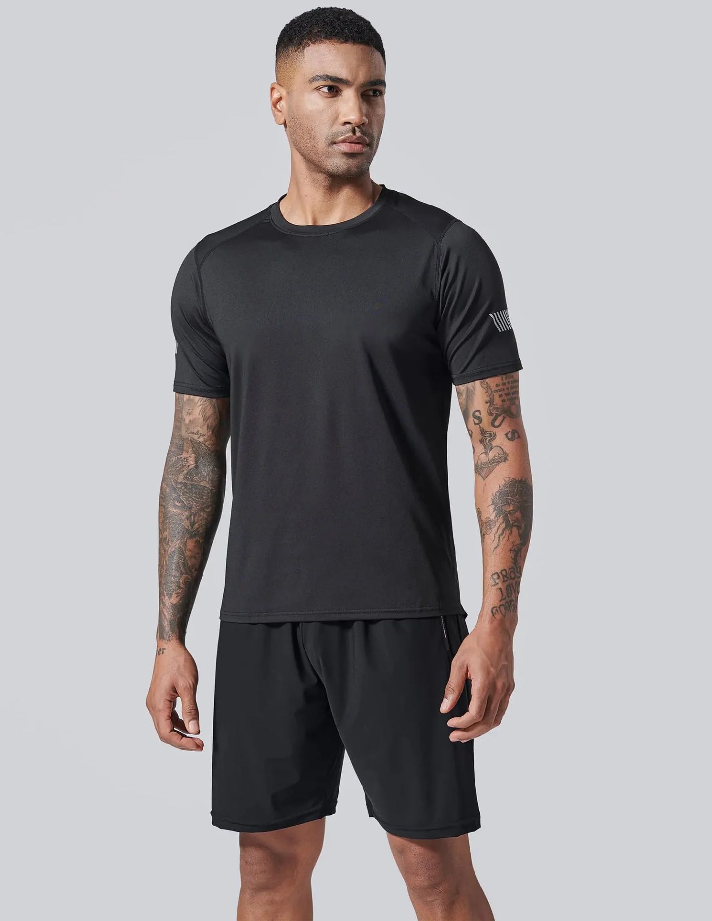 5 Pack Men’s Active Quick Dry Crew Neck T-Shirts